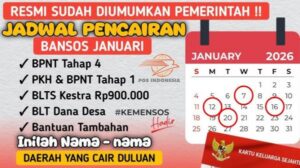 Jadwal Pencairan Bansos Terbaru 2026, PKH, BPNT, hingga BLT Mulai Cair